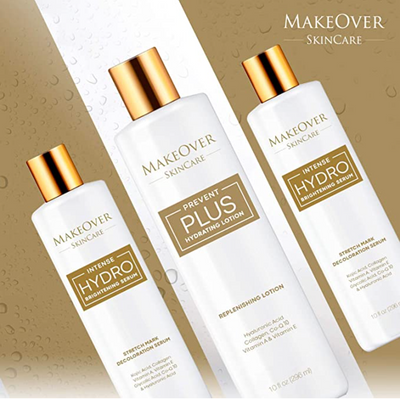 MakeOver SkinCare Bundle - Intense Hydro Brightening Serum - Stretch Mark Removal + Prevent Plus – Stretch Marks & Scar Prevention