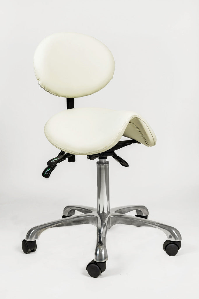 Dermapeu Technician stool for nail salon beauty stool backrest adjustable